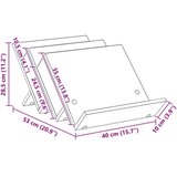  Regal za revije Star les 53 x 40 x 28,5 cm Konstruiran les, (5000214271) | Shoptok.si