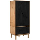 Ormarić s vratima OTTA Crna 76,5 x 53 x 172 cm Masivna borovina | Shoptok.si