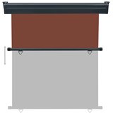 vidaXL Balkonska bočna tenda 170 x 250 cm smeđa | shoptok.hr