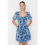 Trendyol Blue Patterned Dress Cene