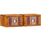 vidaXL Nočne omarice 2 kosa 35x30x22 cm Trden akacijev les, (22008112) | Shoptok.si