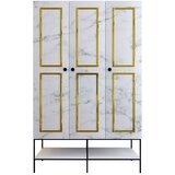 Hanah home Martin 3 - White, Black, Gold WhiteBlackGold Wardrobe | ePonuda.com