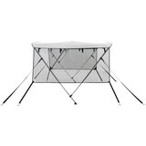 Tenda bimini s 3 luka i mrežastim zidovima 183x(137-152)x137 cm | shoptok.hr