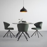 Mömax naslanjač jana, temno zelena, vrtljiv | Shoptok.si