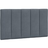 Maison Chic posteljno vzglavje - vzglavna omarica - vzglavna stranica temno siva 80 cm žamet, (21704093) | Shoptok.si