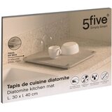 Five PODLOGA ZA SUŠENJE POSUĐA 30X40X3,6CM DIATOMIT SIVA | shoptok.hr