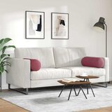  Valjkasti jastučići 2 pcs Vinska crvena Ø 25 x 70 cm tkanina | Eponuda.ba