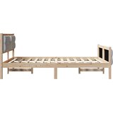  Konstrukcija postelje z vzglavjem Svetlo siva 150 x 200 cm, (5000084441) | Shoptok.si