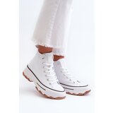EVENTO White Platform High Top Women's Sneakers Valvia | shoptok.hr