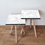 Hanah home 2Shp255 - white whitegrey nesting table (2 pieces) | ePonuda.com