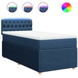  Krevet s oprugama i madracem plavi 80x200 cm od tkanine | shoptok.hr