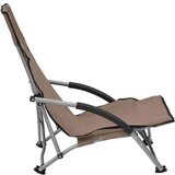  Zložljivi stoli za na plažo 2 kosa taupe blago, (20804213) | Shoptok.si