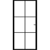 Sobna vrata od stakla ESG i aluminija 102 5 x 201 5 cm crna | shoptok.hr