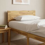  Uzglavlje s prirodnim rubom ROSTOCK Bijela 90 cm | shoptok.hr