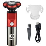 INF Moški električni brivnik — polnilni, popolnoma pralni, nedrseč ročaj Red, (5000287155) | Shoptok.si