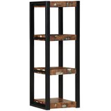 vidaXL Zidna polica, višebojna 35x35x100 cm puno drvo, obrađeno | shoptok.hr