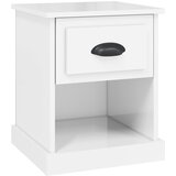 Maison Chic Nočna omarica - Nočna miza visok sijaj bela 39x39x47,5 cm inženirski les, (21689458) | Shoptok.si