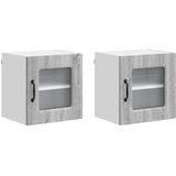  Ploča za perilicu posuđa s pohranom Kalmar 2 pcs Siva Sonoma | shoptok.hr