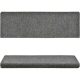  Otirači za stepenice 15 kom prošiveni 65x21x4 cm svjetlosivi | shoptok.hr