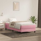 Box Spring krevet s madracem ružičasti 90x210 cm samt | shoptok.hr