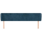  Uzglavlje s ušima tamnoplavo 203x23x78/88 cm baršunasto | shoptok.hr