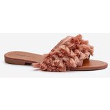Boto Flat Women's Slippers with Tassels Dirty Pink Rialle | shoptok.hr