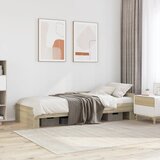 Furnova Posteljni okvir brez vzmetnice hrast 75x190 cm inženirski les, (21939128) Cene
