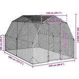  Chicken Run 2 5x4x2 25 m pocinčani čelik | shoptok.hr
