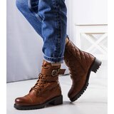 Gemre Brown insulated quilted boots Arseny | ePonuda.com