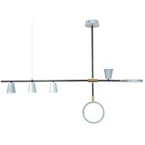 Vidik 21787 LED LUSTER METALNI PLAVI MODERNI ČAŠICE | shoptok.hr