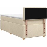  Boxspring krevet s madracem Krem 100 x 200 cm Tkanina | shoptok.hr