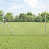  Ograda od lančane veze 10 x 1 m Pocinčani čelik Srebrno | shoptok.hr