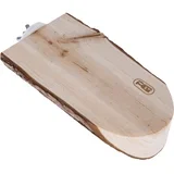 drvena platforma s korom, ovalna - cca Š 8 x V 4 x D 17 cm