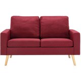 vidaXL dvosjed od tkanine crvena boja vina | shoptok.hr