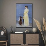  Slika - Peder Severin Kroyer – Summer Evening in Skagen 80x120 U crnom drvenom okviru | shoptok.hr