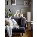 Bloomingville Stoječa svetilka v naravni barvi s tekstilnim senčilom (višina 110 cm) Payah – | Shoptok.si