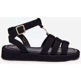 Boto Women's Platform Sandals With Gold Detail Black Kartia | ePonuda.com