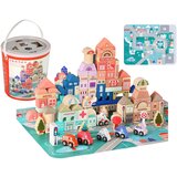 Lean_Toys Komplet lesenih kock City Letters Puzzle 135 kosov | Shoptok.si