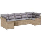  Sjedeća garnitura za vrt 7 kom. Bež poliratan 289 x 132,5 x 85 cm | shoptok.hr