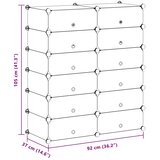  Organizator za Obuću s 12 Odjeljaka Bijeli | shoptok.hr