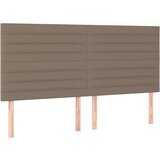  Za krevet s uzglavljem smeđesivi 200 x 200 cm od tkanine | shoptok.hr
