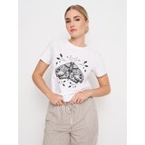 Sinsay Pamučna majica s printom | shoptok.hr