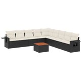  10-dijelni set vrtnih sofa s jastucima bež od poliratana | shoptok.hr