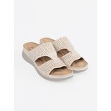 SEASTAR Light beige comfortable flip-flops with cutouts | Shoptok.si