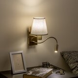  Brilagi - LED zidna lampa NUBILA 1xE27/25W/230V + LED/3W mesing/siva | Eponuda.com