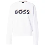 BOSS Black Sweater majica 'Econa' bež / crna / bijela