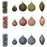 Molarem Home Set od 31 kuglice za božićno drvce – 3 do 4,5 cm, roza | shoptok.hr