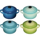 Le Creuset Stoneware Set of 4 petite Casseroles 10x5cm ocean | shoptok.hr