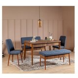 Woody Fashion trpezarijska klupa vina bank dark blue walnut | Eponuda.com