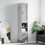 vidaXL Visoka komoda siva betona 34 5x34x180 cm od konstruiranog drva | shoptok.hr